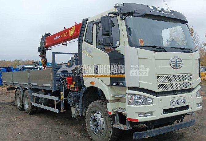 Купить КМУ FAW  (6x4) + ИНМАН ИТ-150 верх.упр. + борт сталь 8,0м.б/у (2024г.в.15 450 км ,500 м/ч)(0047) в компании Русбизнесавто - изображение 0