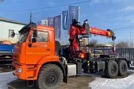 КМУ Тягач КАМАЗ 43118-73094-50 (Евро-5, без спалки) + Инман ИТ-150 с доп.опорами