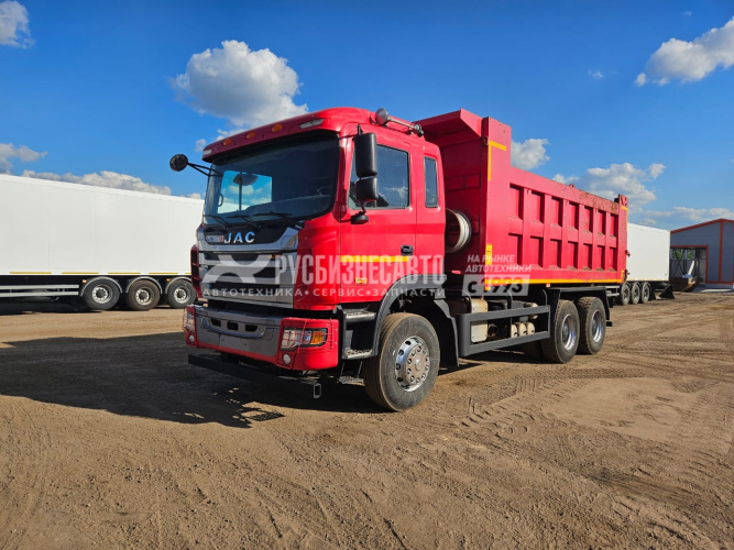 Купить Самосвал JAC N350 6х4 б/у (2021 г.в., 56 760 км.)(9805) - новая резина зад. ось. в компании Русбизнесавто - изображение 0