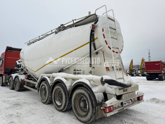 Купить Полуприцеп-цементовоз NURSAN 3ANRS(35 м3, 3 оси) б/у (2024 г.в.)(0164) в компании Русбизнесавто - изображение 3