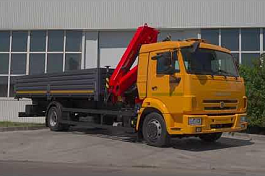 КМУ КАМАЗ 4308-3084-69 (Евро-5) + ИНМАН ИМ-95 нижн.упр + борт сталь 6,2м.