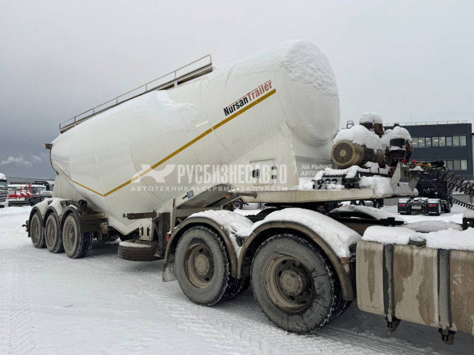Купить Полуприцеп-цементовоз NURSAN 3ANRS(35 м3, 3 оси) б/у (2024 г.в.)(0164) в компании Русбизнесавто - изображение 0