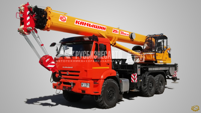 Купить КС 55713-5К-4 автокран 25т. КАМЫШИН (КАМАЗ-43118) ОВОИД в компании Русбизнесавто - изображение 1