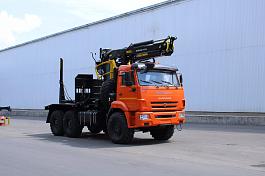 КМУ Лесовоз КАМАЗ 43118-23027-50 (Евро-5, без спалки) + КМУ ВМ10-74 за кабиной