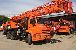 КС 55713-1К-3 автокран с гуськом 25 т. (КАМАЗ-65115)