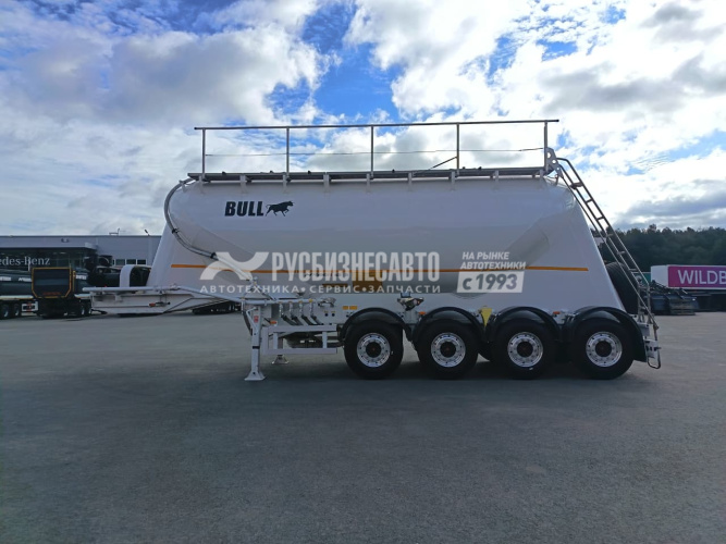 Купить ППЦ материаловоз (цемент, мука, комбикорм)  BULL (32 м3, 4 оси SAF, WABCO, компр. 12м3/мин) в компании Русбизнесавто - изображение 2