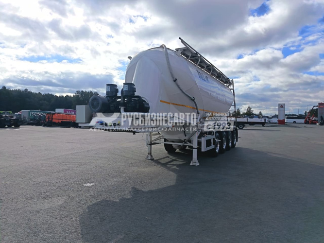 Купить ППЦ материаловоз (цемент, мука, комбикорм)  BULL (32 м3, 4 оси SAF, WABCO, компр. 12м3/мин) в компании Русбизнесавто - изображение 4