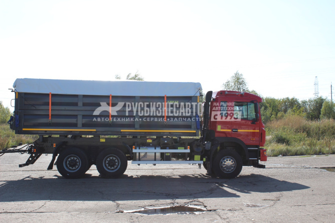 Купить JAC N350 Автомастер 658984-41 самосвал сельхозник 3-х сторонний 25м3, 6х4 в компании Русбизнесавто - изображение 1