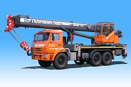 КС 55713-5В-4 ГРАФИТ автокран 25т.  (КАМАЗ-43118) ОВАЛОИД